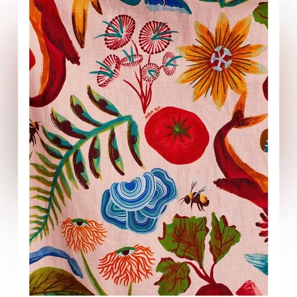 FARM Rio Bright Farm Beige Strapless Dress - Picture 6 of 8